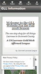 Mobile Screenshot of gwinnettlacrosseleague.com